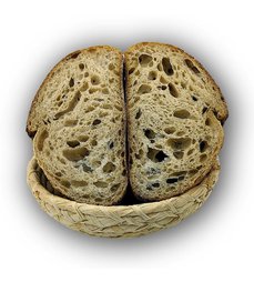 Kurz Kváskový nadýchaný chléb s bublinama a uchem BRNO - 7.4.2024